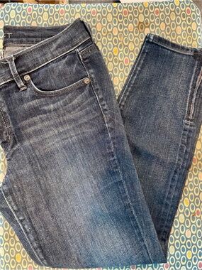 LOFT Dark Blue Cropped Straight Jeans 2P
